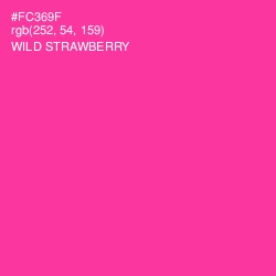 #FC369F - Wild Strawberry Color Image